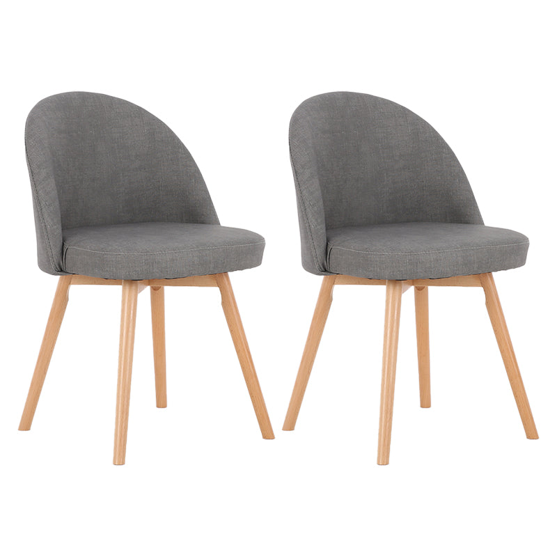 Scandinavian Home Side Chair Parsons Back Wood Upholstered Dining Room Chair