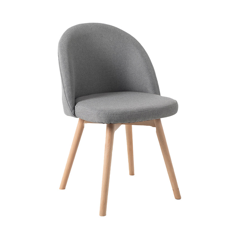 Scandinavian Home Side Chair Parsons Back Wood Upholstered Dining Room Chair