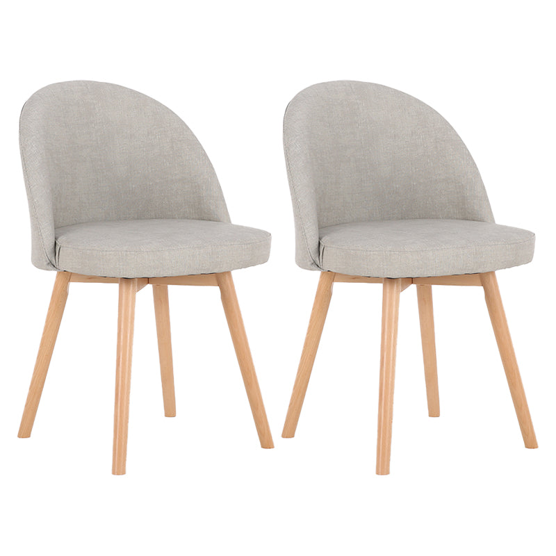 Scandinavian Home Side Chair Parsons Back Wood Upholstered Dining Room Chair