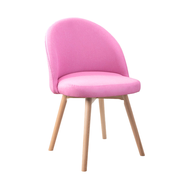Scandinavian Home Side Chair Parsons Back Wood Upholstered Dining Room Chair