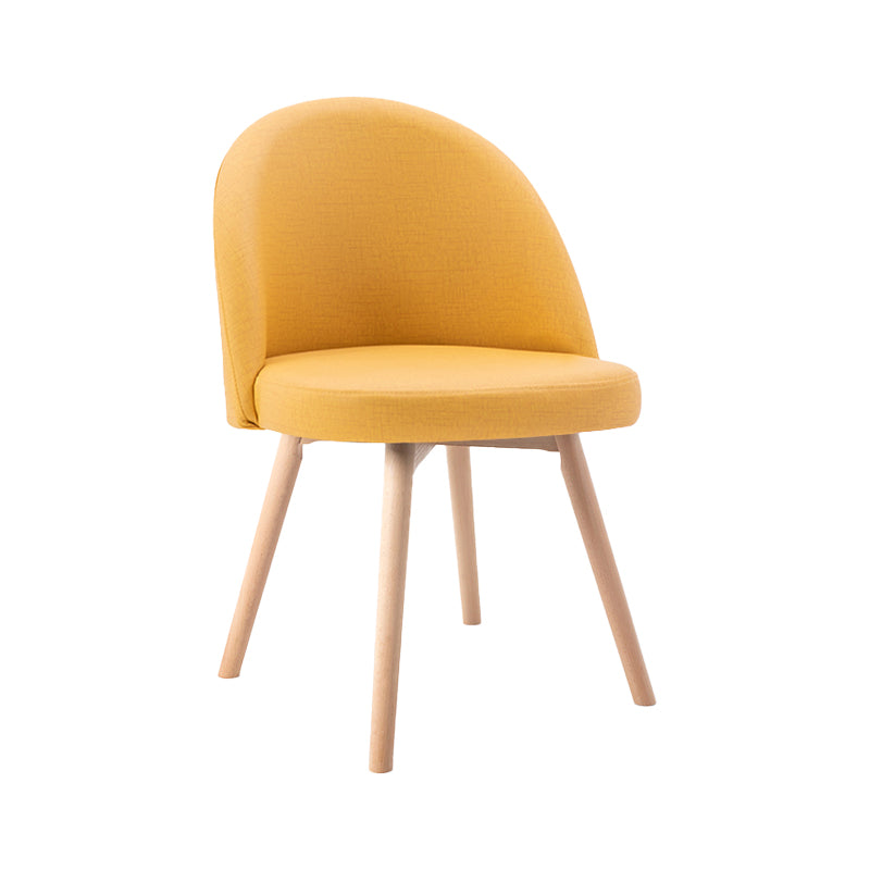 Scandinavian Home Side Chair Parsons Back Wood Upholstered Dining Room Chair