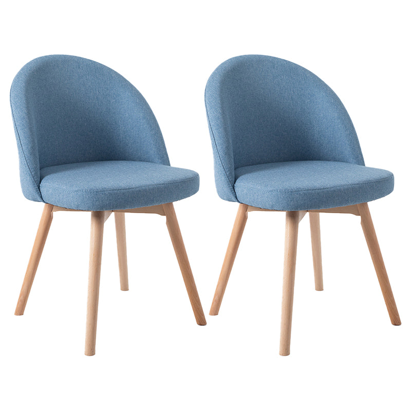 Scandinavian Home Side Chair Parsons Back Wood Upholstered Dining Room Chair