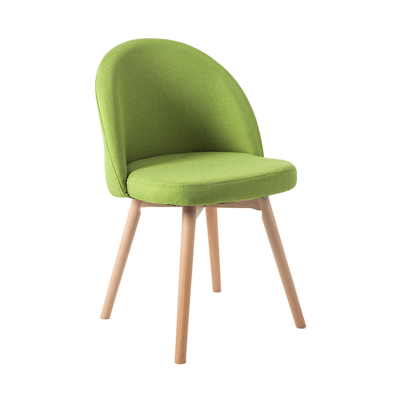 Scandinavian Home Side Chair Parsons Back Wood Upholstered Dining Room Chair