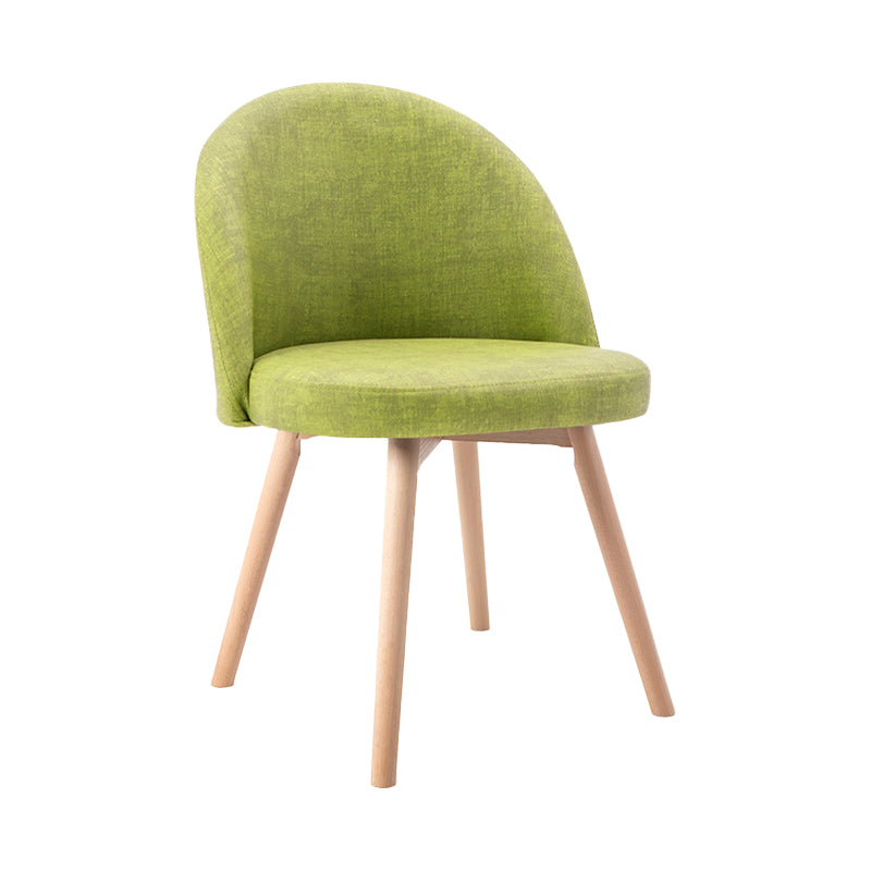 Scandinavian Home Side Chair Parsons Back Wood Upholstered Dining Room Chair