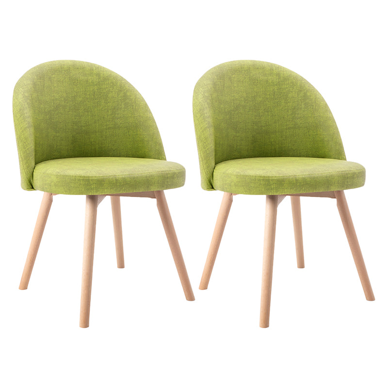 Scandinavian Home Side Chair Parsons Back Wood Upholstered Dining Room Chair