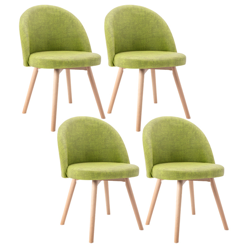 Scandinavian Home Side Chair Parsons Back Wood Upholstered Dining Room Chair