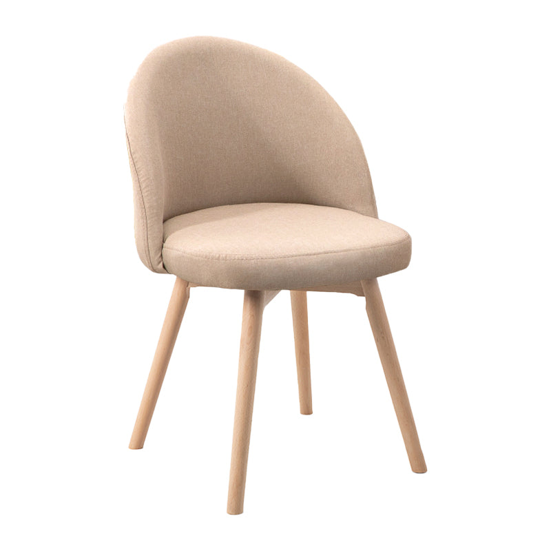 Scandinavian Home Side Chair Parsons Back Wood Upholstered Dining Room Chair