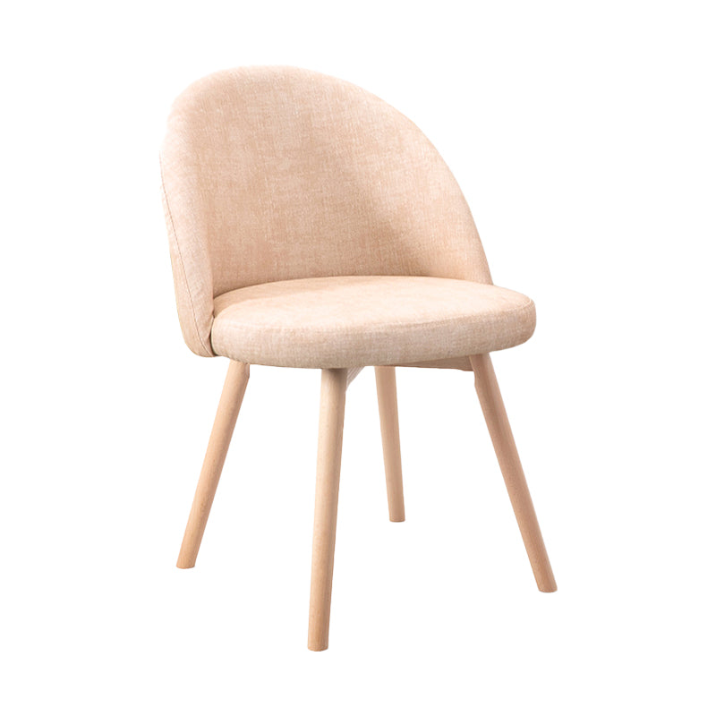 Scandinavian Home Side Chair Parsons Back Wood Upholstered Dining Room Chair