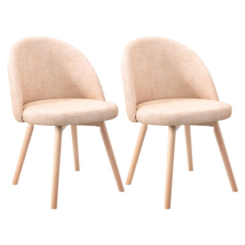 Scandinavian Home Side Chair Parsons Back Wood Upholstered Dining Room Chair