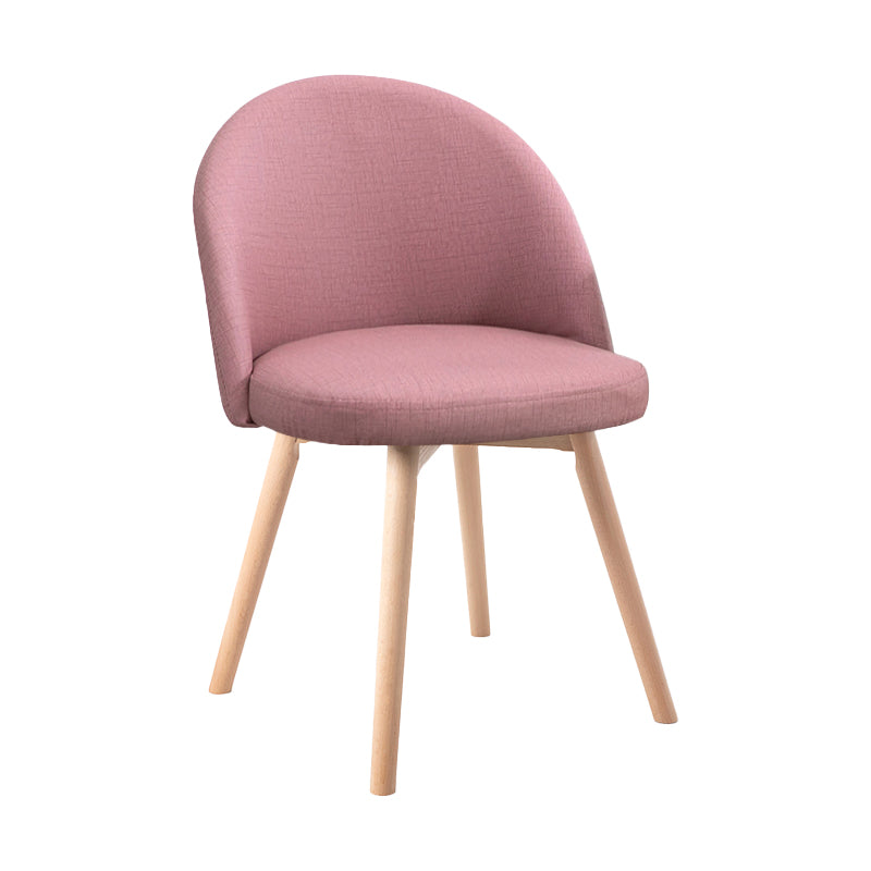 Scandinavian Home Side Chair Parsons Back Wood Upholstered Dining Room Chair