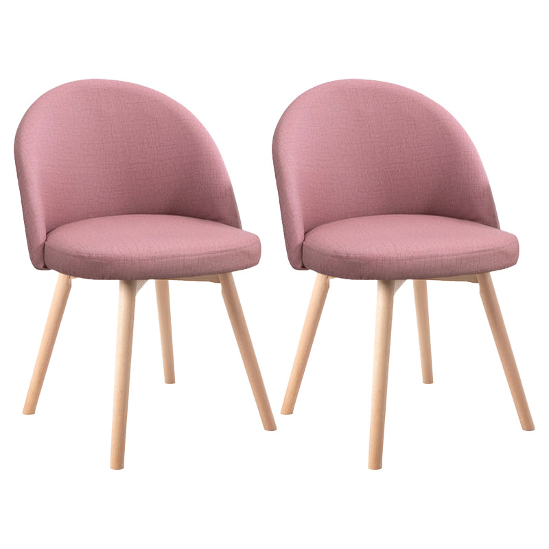 Scandinavian Home Side Chair Parsons Back Wood Upholstered Dining Room Chair