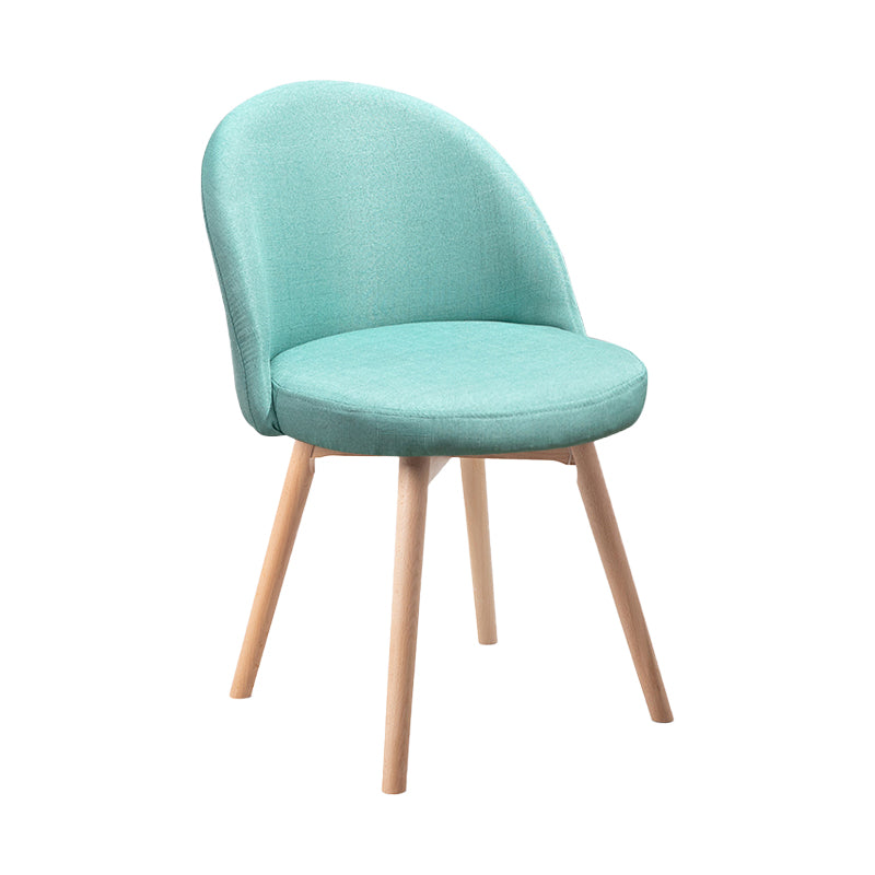 Scandinavian Home Side Chair Parsons Back Wood Upholstered Dining Room Chair