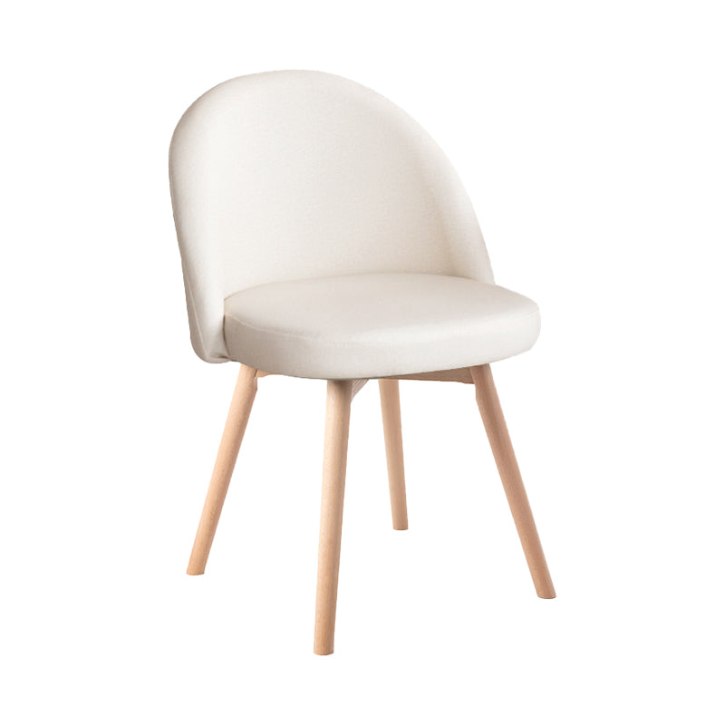 Scandinavian Home Side Chair Parsons Back Wood Upholstered Dining Room Chair