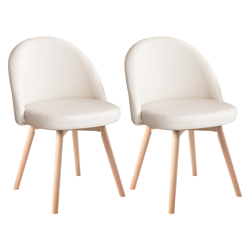Scandinavian Home Side Chair Parsons Back Wood Upholstered Dining Room Chair
