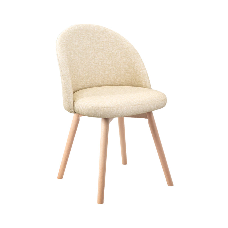 Scandinavian Home Side Chair Parsons Back Wood Upholstered Dining Room Chair