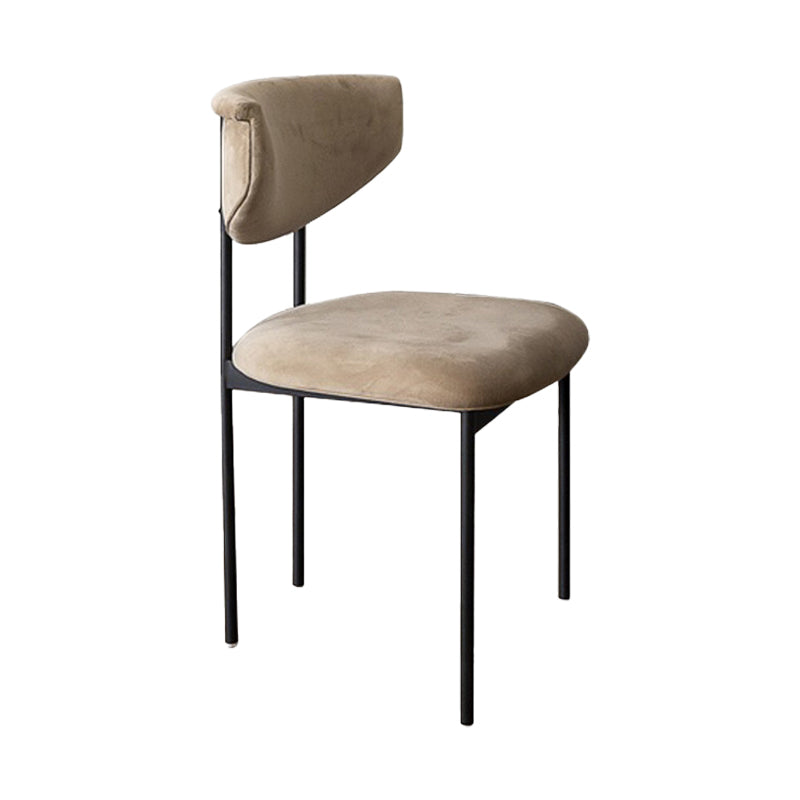 Chaise latéral rembourrée de style glamour
