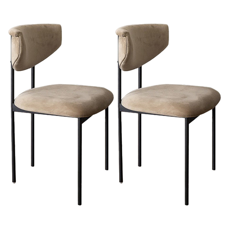 Chaise latéral rembourrée de style glamour