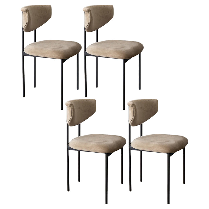 Chaise latéral rembourrée de style glamour