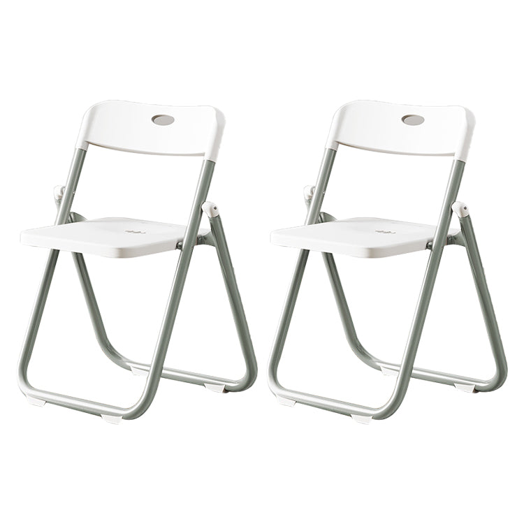Chaise de salle à manger contemporaine en plastique, chaise à dossier ouvert avec 4 pieds pour usage domestique