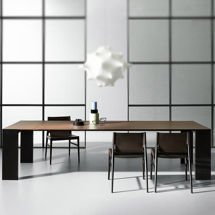 Chaise latérale en bois massif de style moderne, chaise de salle à manger à dossier solide pour salle à manger