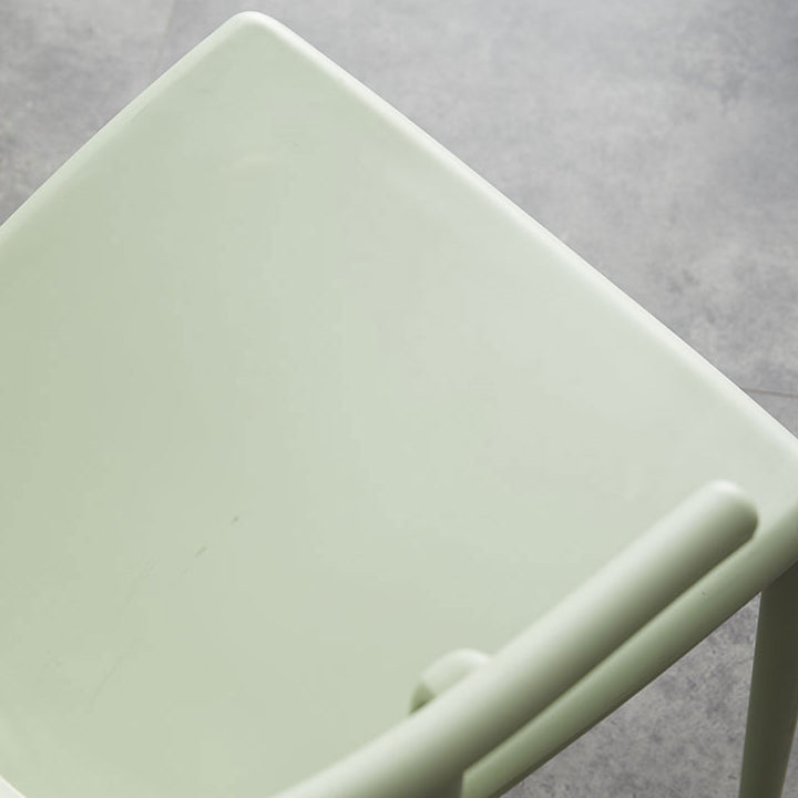 Multicolor Plastic Dining Armchair Contemporary Style  Chair for Dining Room