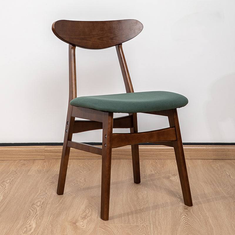 Chaise d'appoint de salle à manger à dossier ouvert d'intérieur en bois contemporain de 16'' de large