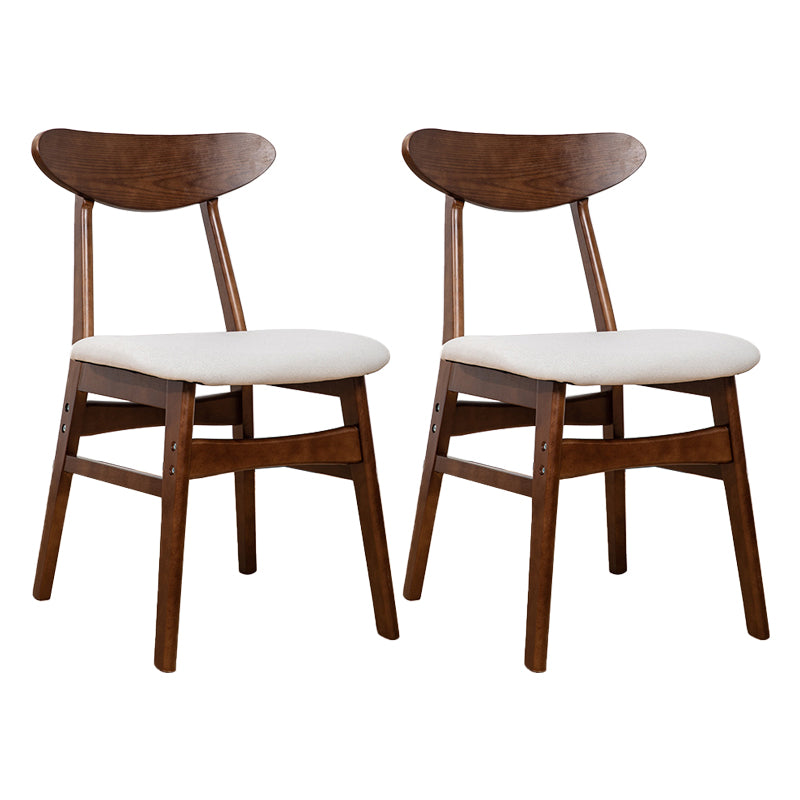 Contemporary Wooden Indoor Open Back Dining Side Chair of 16'' Wide Dining Chair