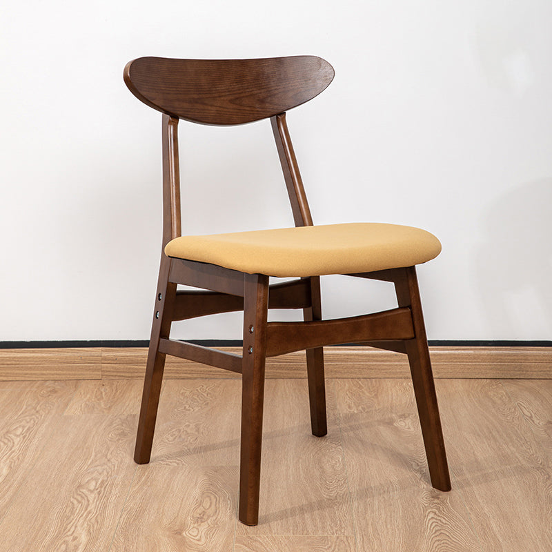 Chaise d'appoint de salle à manger à dossier ouvert d'intérieur en bois contemporain de 16'' de large