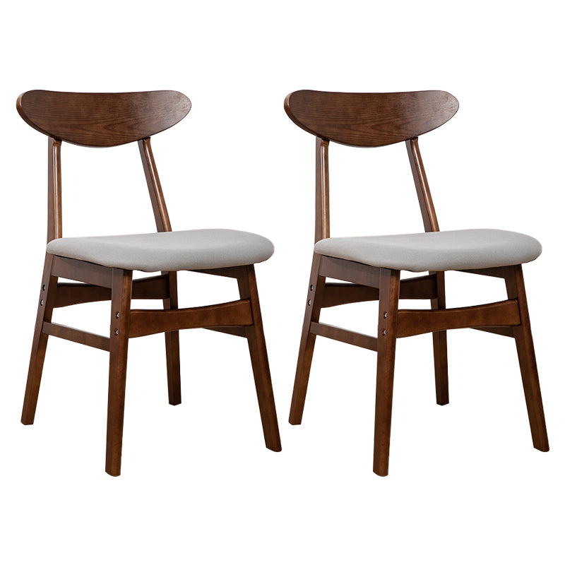 Contemporary Wooden Indoor Open Back Dining Side Chair of 16'' Wide Dining Chair