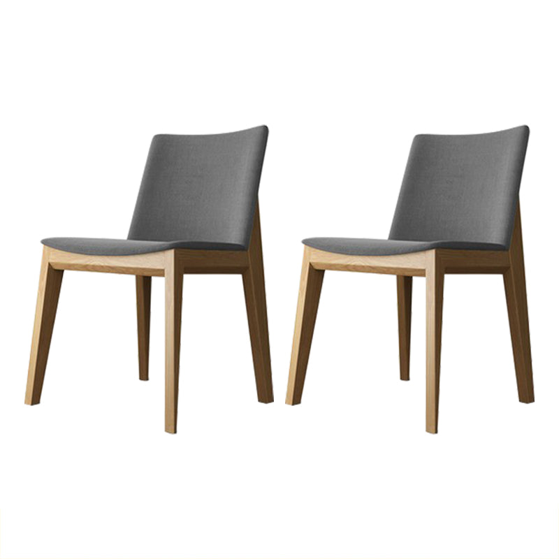 Chaise de salle à manger en lin en lin en lin en lin à la chaise latéral de chaise latéral de chaise laté
