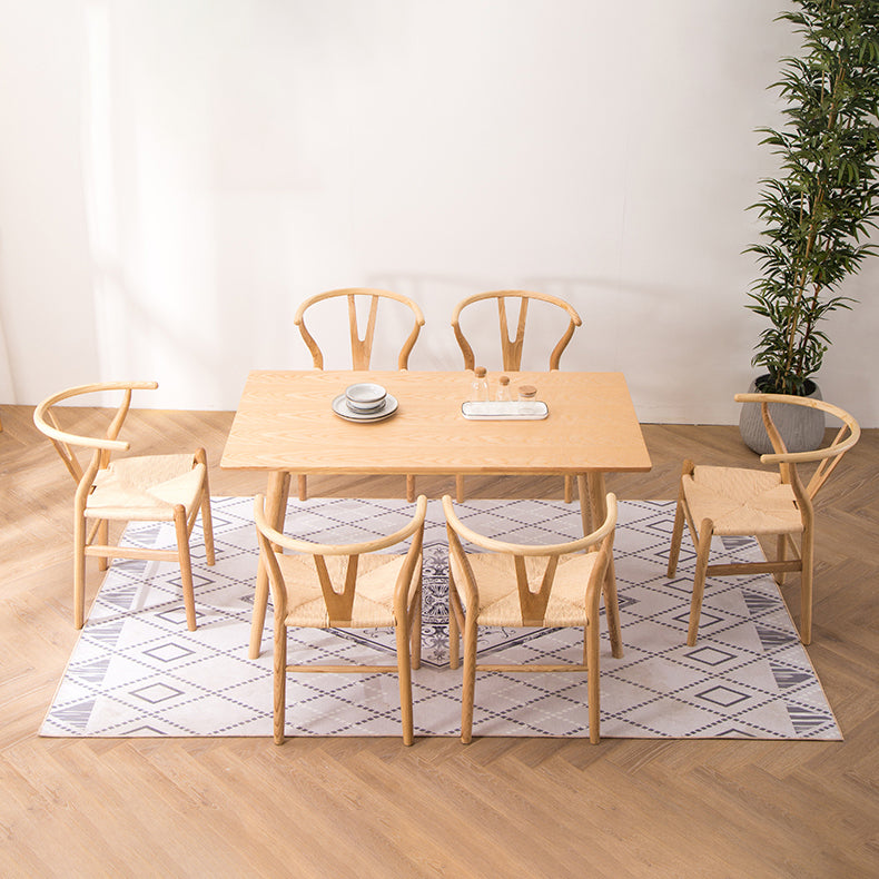 Fauteuil de salle à manger moderne en bois, avec coussin de couleur, chaise Wishbone pour la maison