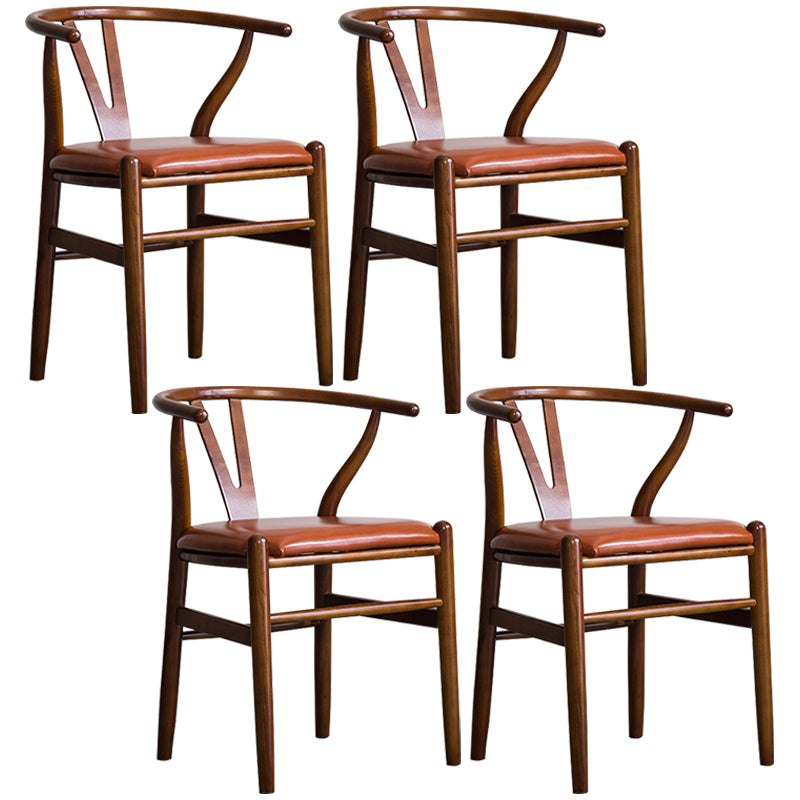 Fauteuil de salle à manger moderne en bois, avec coussin de couleur, chaise Wishbone pour la maison