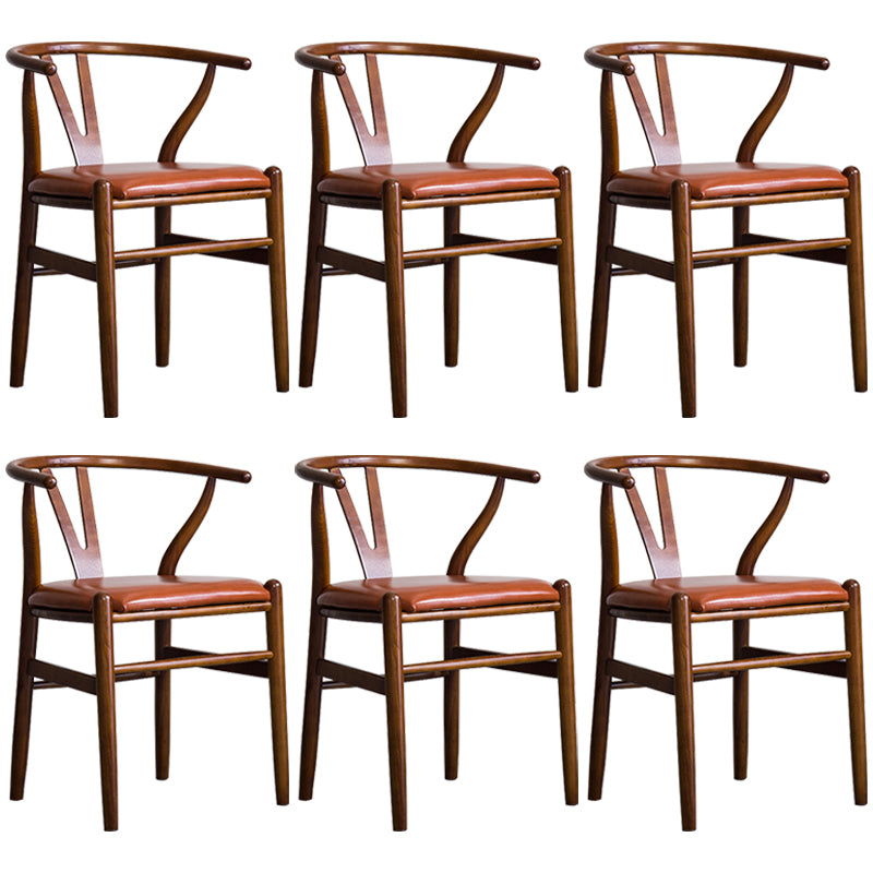 Fauteuil de salle à manger moderne en bois, avec coussin de couleur, chaise Wishbone pour la maison