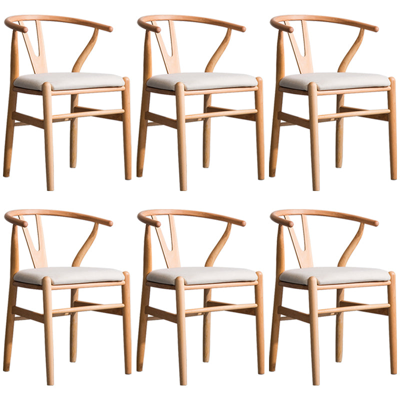 Fauteuil de salle à manger moderne en bois, avec coussin de couleur, chaise Wishbone pour la maison