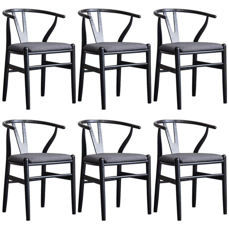 Fauteuil de salle à manger moderne en bois, avec coussin de couleur, chaise Wishbone pour la maison
