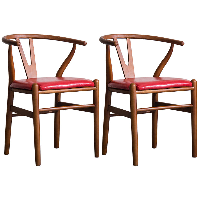 Fauteuil de salle à manger moderne en bois, avec coussin de couleur, chaise Wishbone pour la maison