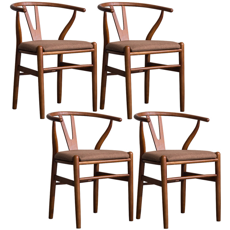 Fauteuil de salle à manger moderne en bois, avec coussin de couleur, chaise Wishbone pour la maison