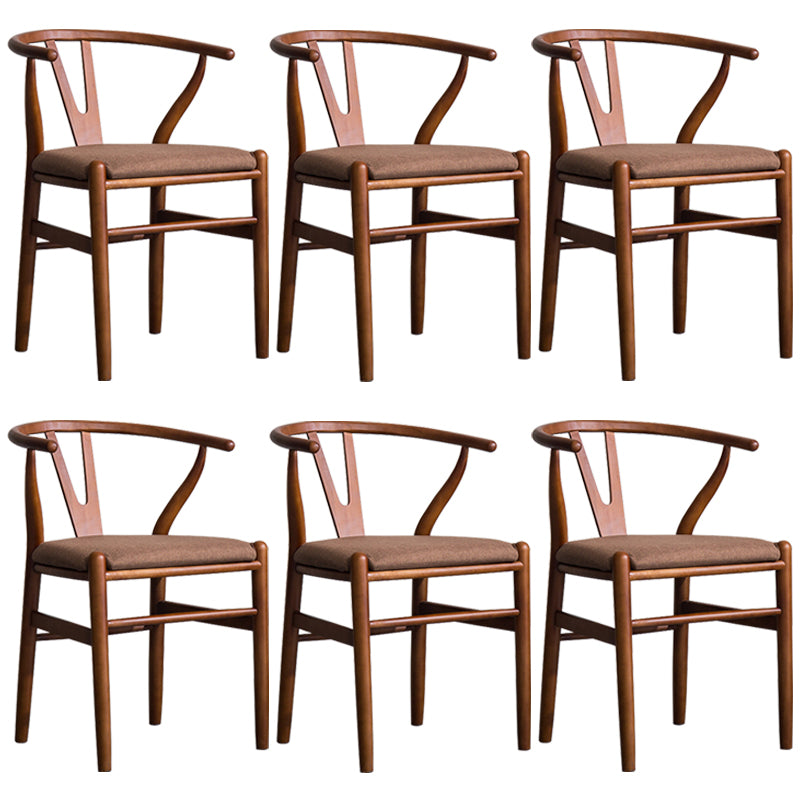 Fauteuil de salle à manger moderne en bois, avec coussin de couleur, chaise Wishbone pour la maison