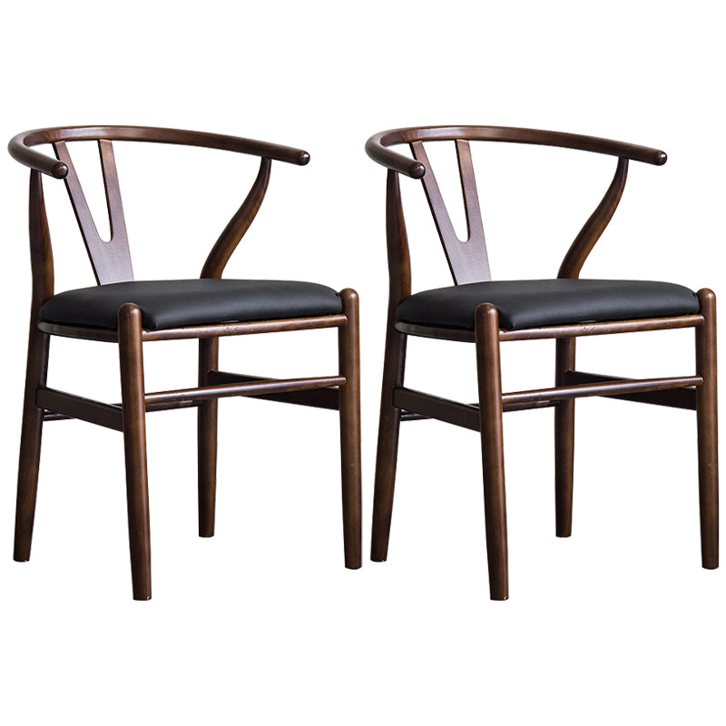 Fauteuil de salle à manger moderne en bois, avec coussin de couleur, chaise Wishbone pour la maison