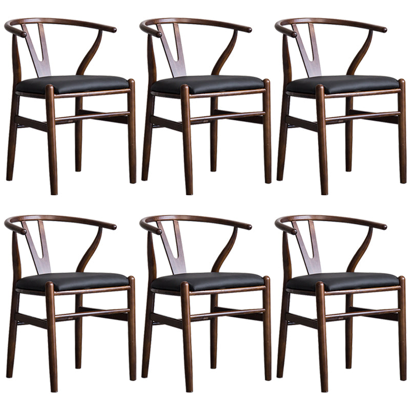 Fauteuil de salle à manger moderne en bois, avec coussin de couleur, chaise Wishbone pour la maison