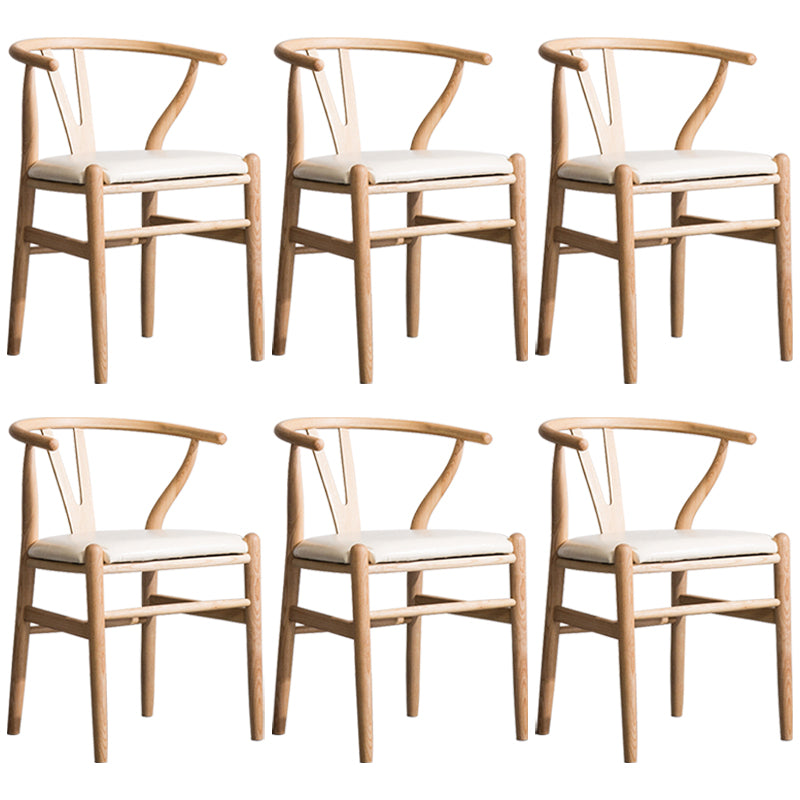 Fauteuil de salle à manger moderne en bois, avec coussin de couleur, chaise Wishbone pour la maison