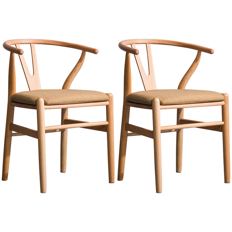 Fauteuil de salle à manger moderne en bois, avec coussin de couleur, chaise Wishbone pour la maison