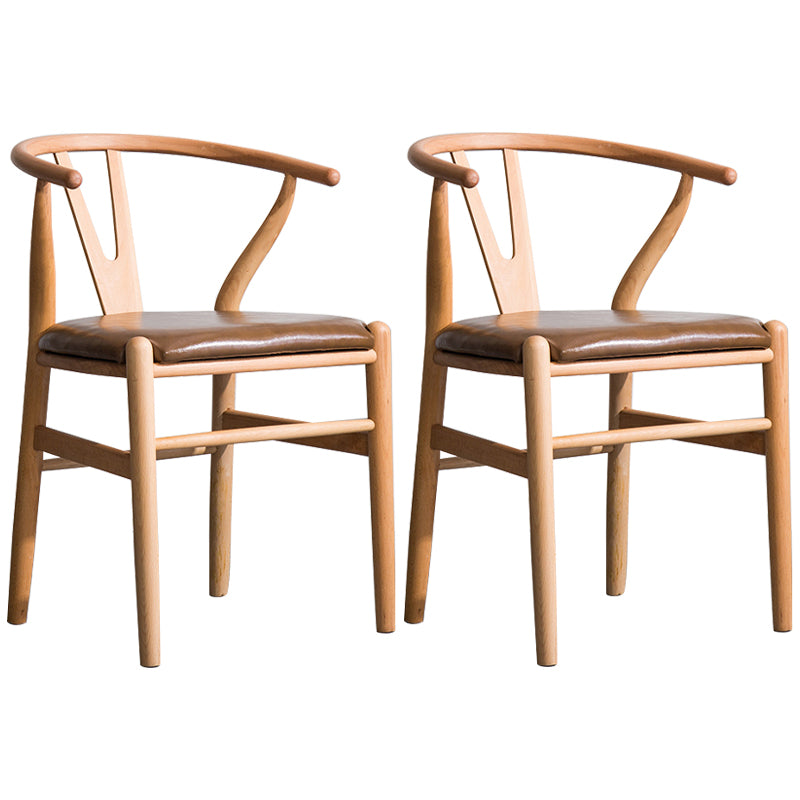Fauteuil de salle à manger moderne en bois, avec coussin de couleur, chaise Wishbone pour la maison