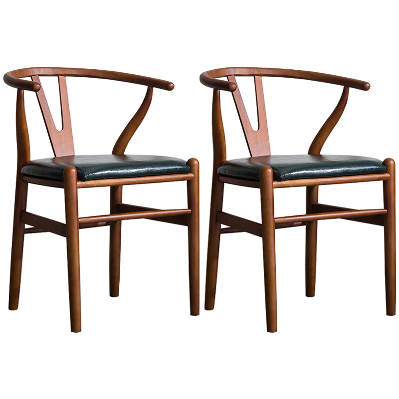 Fauteuil de salle à manger moderne en bois, avec coussin de couleur, chaise Wishbone pour la maison