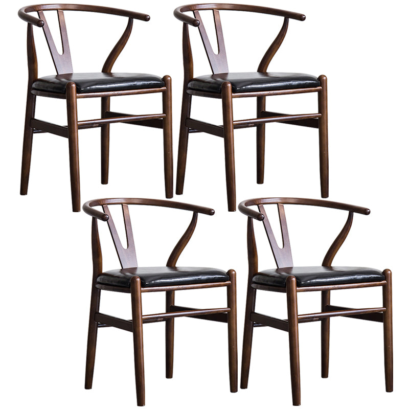 Fauteuil de salle à manger moderne en bois, avec coussin de couleur, chaise Wishbone pour la maison