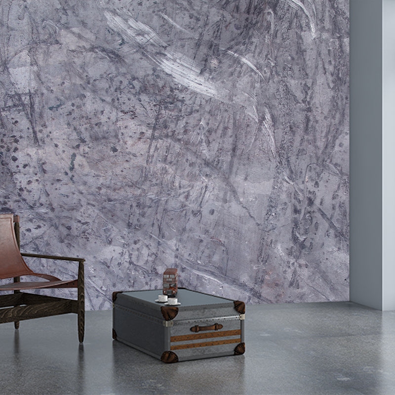 Marble Texture Mural Decal Decorative Industrial Style Moisture Resistant for Sitting Room