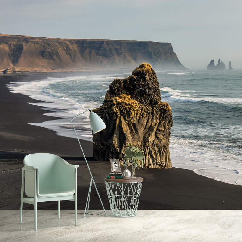 Beautiful Sea Mural Decal Eco-friendly Wallpaper Customized Wall Covering for Bathroom