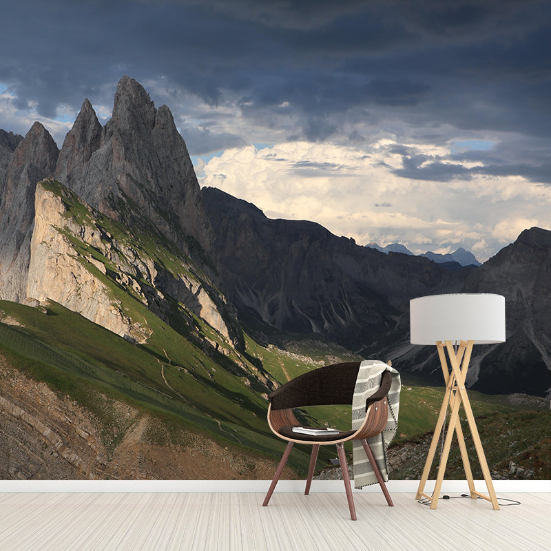 Mountain Wall Mural Decal Modern Moisture Resistant Sitting Room Wall Decor