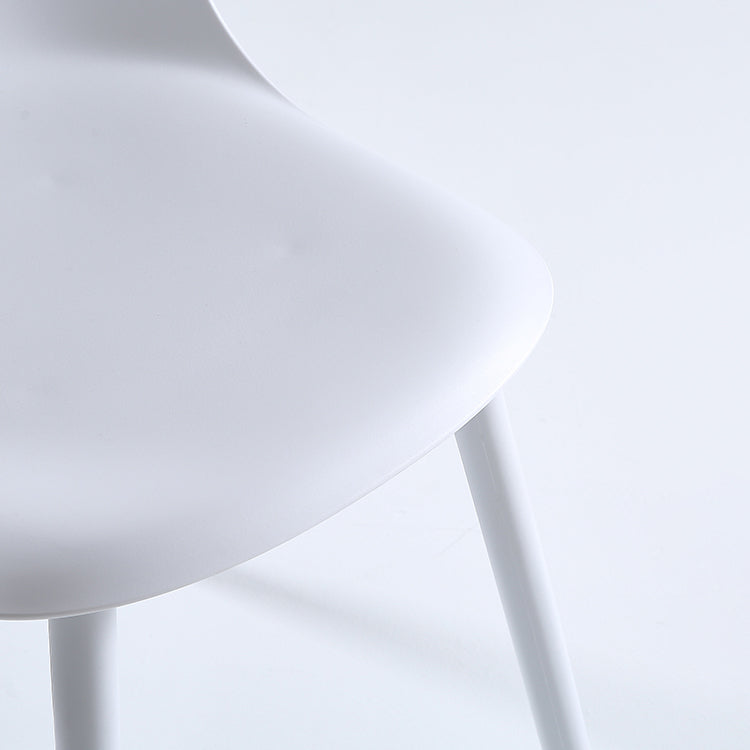 Nordic Dining Room Armless Chair Plastic Side Fabric Chair for Kitchen