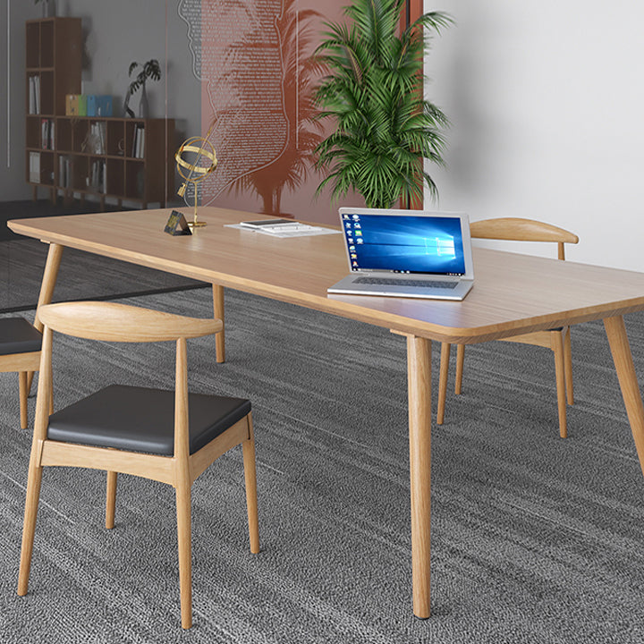 Modern Rectangle Pine Solid Wood Table 4 Legs Home Kitchen Dinner Furniture